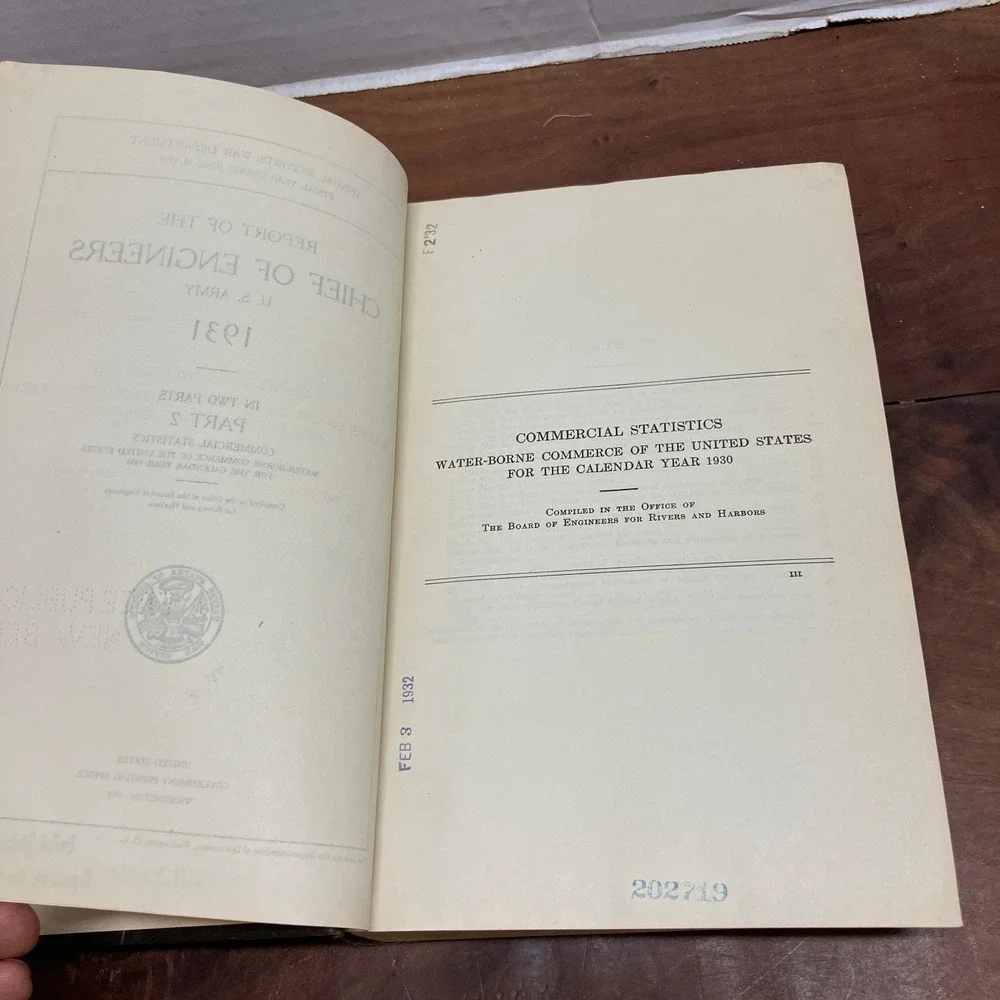U.S. Army Corps of Engineers official 1931